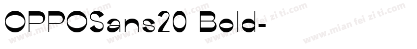 OPPOSans20 Bold字体转换